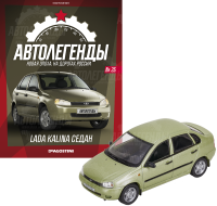 Масштабная модель 1:43 Легковой автомобиль Lada Kalina седан (Калина седан) с журналом №25 (Автолегенды. Новая эпоха)